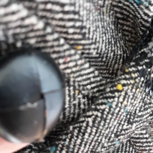 Bcbg MaxAzria Belted Herringbone Jacket Small - Picture 4 of 8